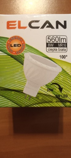 Zdjęcie oferty: Żarówka LED MR16 12V 8W ciepła 560lm