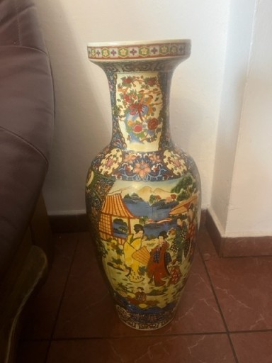 Zdjęcie oferty: Duży wazon malowany ręcznie( technika mieszana)
