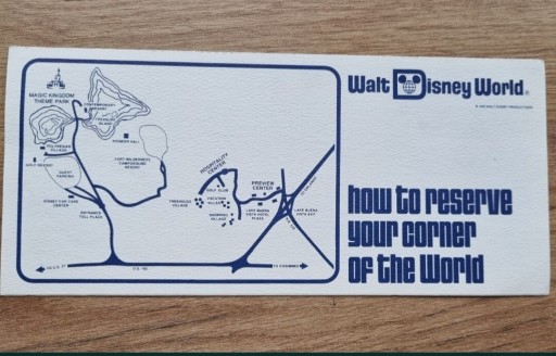 Zdjęcie oferty: Stary bilet rezerwacja Disney World Prl lata 70