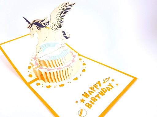 Zdjęcie oferty: Kartka 3D Kartka urodzinowa dla dzieci Jednorożec