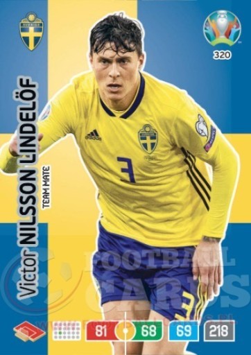 Zdjęcie oferty: LINDELOF Team Mate 320 EURO 2020 UEFA karty Panini