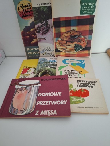 Zdjęcie oferty: Książki:  kuchnia, zioła, przetwory - 8 książek