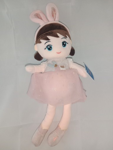 Zdjęcie oferty: Pluszowa lala w różowej spódniczce,wys.45 cm