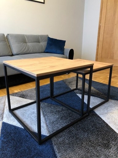 Zdjęcie oferty: Komplet stolików LOFT Dąb Craft 60x60x55 i 55x55x5