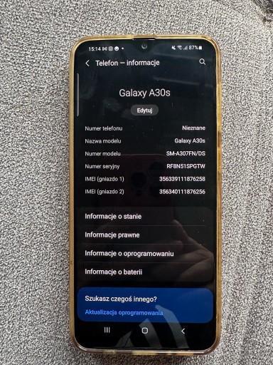 Zdjęcie oferty: Samsung A30s używany. Tanio!