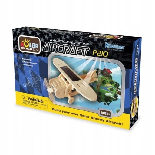 Zdjęcie oferty: Samolot P-210 puzzle drewno 3D Solar ROBOTIME