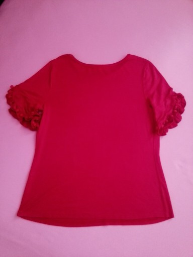 Zdjęcie oferty: **bluzka czerwona pompony vintage