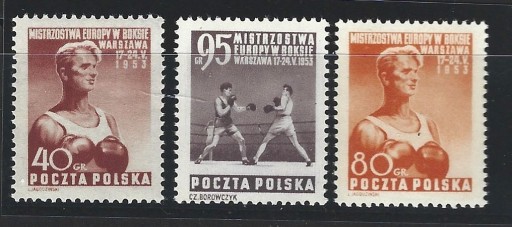 Zdjęcie oferty: Znaczki Pocztowe Polska Czyste..664-66 ..1953 r