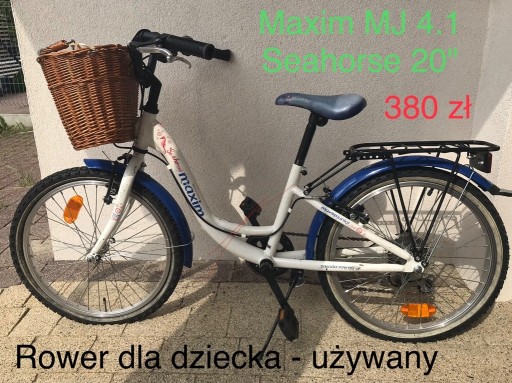 Zdjęcie oferty: Rower dla dziecka 20” MAXIM MJ 4.1 Seahorse