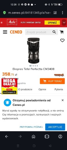 Zdjęcie oferty: Ekspres przelewowy Tefal CM340811