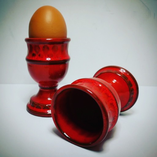 Zdjęcie oferty: Para modernistycznych kieliszków na jajka Göbel