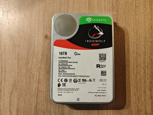 Zdjęcie oferty: Dysk twardy Seagate IronWolf Pro 16TB ST16000NE000 SATA 3.5" - GWARANCJA