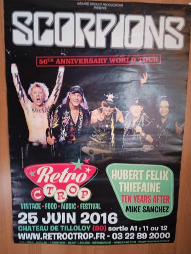 Zdjęcie oferty: Plakat - "Scorpions" - Koncert 25 Juin 2016 r.