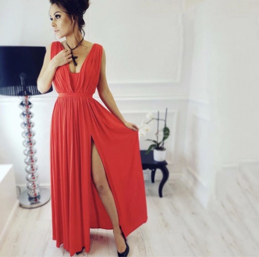 Zdjęcie oferty: Czerwona sukienka maxi 