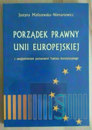 Zdjęcie oferty: Porządek prawny Unii Europejskiej 