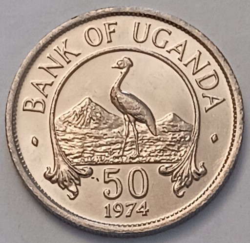 Zdjęcie oferty: 50 centów 1974r. Uganda ładna Nakład 10.000.000
