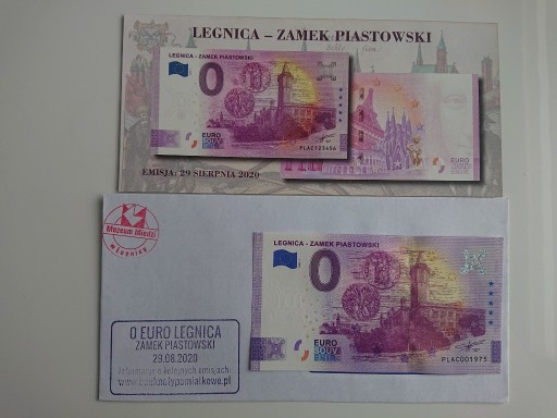 Zdjęcie oferty: Banknot 0 euro Legnica Zamek Piastowski