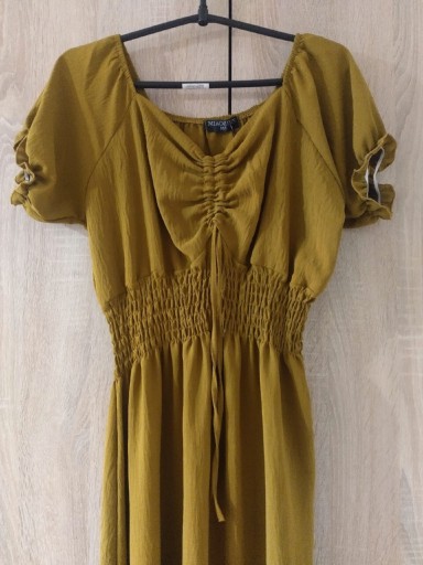 Zdjęcie oferty: Nowa długa sukienka maxi hiszpanka musztardowa M/L