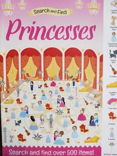 Zdjęcie oferty: Princesses wyszukiwanka dla dzieci angielska NOWA 