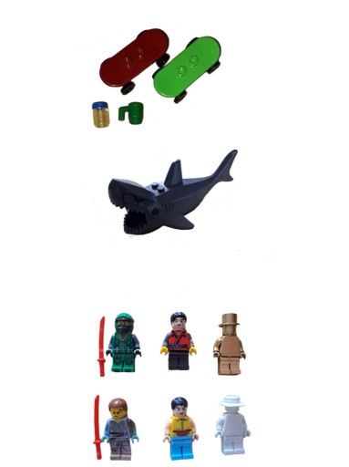 Zdjęcie oferty: Zestaw figurek, rekina, dodatków