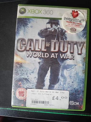 Zdjęcie oferty: Call of Duty: World at War Xbox 360