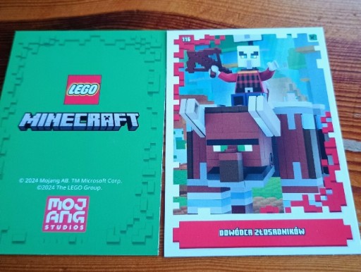 Zdjęcie oferty: KARTA LEGO MINECRAFT, seria 1 ,nr.116 (KARTA MOBÓW)