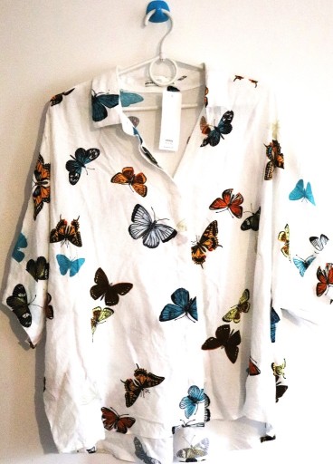 Zdjęcie oferty: House biała koszula w motyle oversize M/L