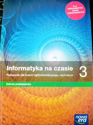 Zdjęcie oferty: Informatyka na czasie 3. Podręcznik