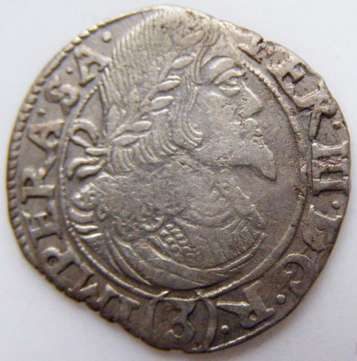 Zdjęcie oferty: Ferdynand III. 3 krajcary 1647 r.Praga