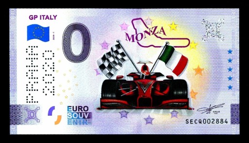 Zdjęcie oferty: 0 EURO GP Italy MONZA Praha 2020 wersja kolor