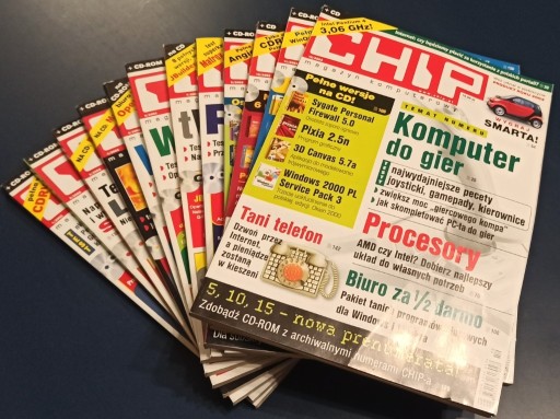 Zdjęcie oferty: CHIP magazyn komputerowy 1-12/2002 + 11xCD