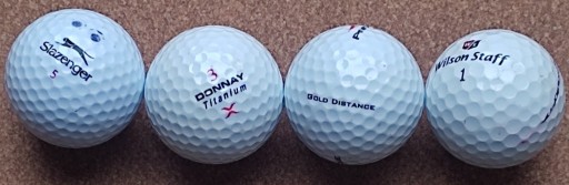 Zdjęcie oferty: 4 piłki golfa:Donnay,Wilson St,Pinnacle, lazenger.
