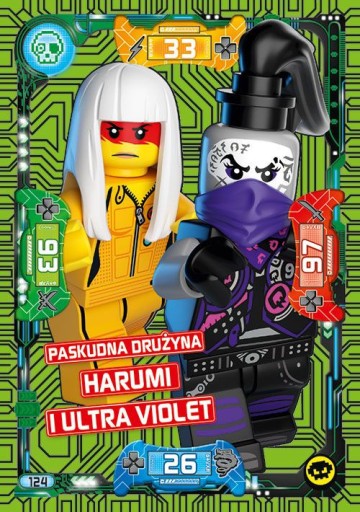 Zdjęcie oferty: Karta LEGO Ninjago S5 nr 124 Harumi i Ultra Violet