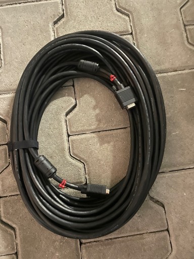 Zdjęcie oferty: Kabel VGA-VGA 20 metrów czarny