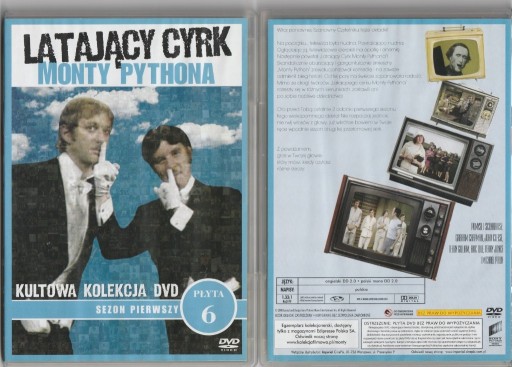 Zdjęcie oferty: Latający cyrk Monty Pythona sezon 1 płyta 6 DVD