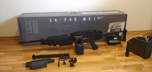Zdjęcie oferty: Replika ASG Specna Arms M249 MK1 FULL METAL