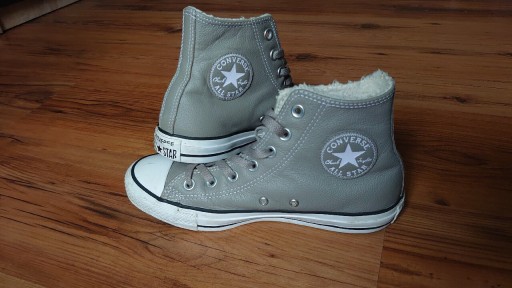 Zdjęcie oferty: Converse Chuck Taylor 38  skórzane szare trampki 