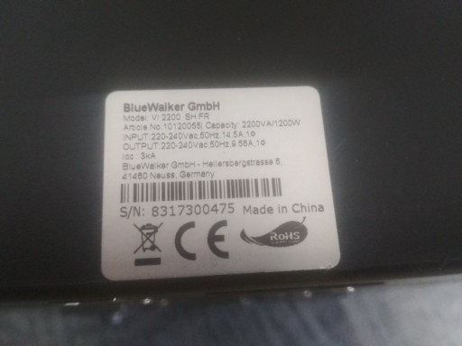 Zdjęcie oferty: UPS Blue Walker 2200 do zmiany Baterię 