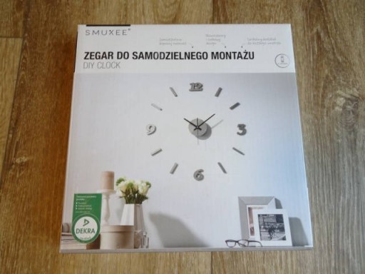 Zdjęcie oferty: Zegar Ścienny SMUKEE DIY NOWY - do samodzielnego montażu