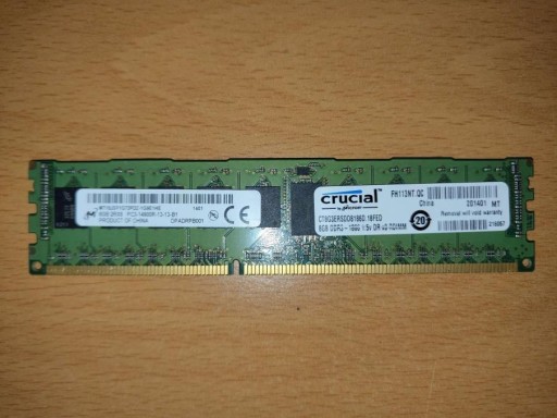 Zdjęcie oferty: Crucial DDR3 REG ECC 8Gb 2Rx8 1866mHz PC3-14900R