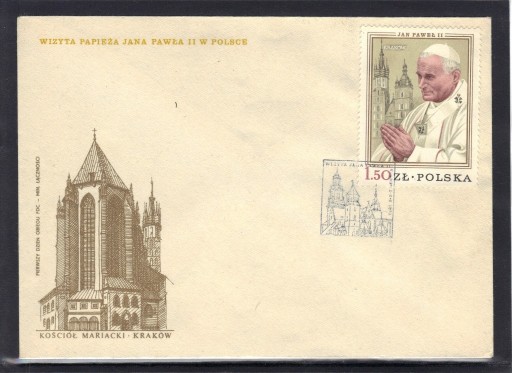 Zdjęcie oferty: koperta FDC - 2482 - 1979r.- Jan Paweł II