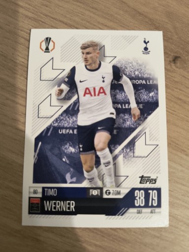 Zdjęcie oferty: Karta match attax 2024/2025 topps Tottenham Hotspur Timo Werner nr 80