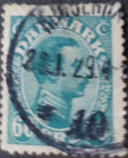 Zdjęcie oferty: Znaczek pocztowy Dania 1921/22 Król Christian X.