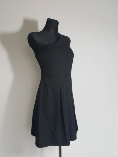 Zdjęcie oferty: Bonprix Mała czarna Sukienka Asymetryczna 34 XS 36