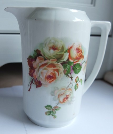 Zdjęcie oferty: Stary przedwojenny dzbanek mlecznik róże kwiaty
