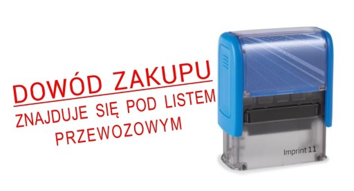 Zdjęcie oferty: Pieczątka z hasłem DOWÓD ZAKUPU znajduje się pod 