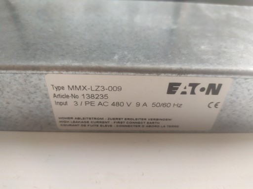 Zdjęcie oferty: Filtr przeciwzakłóceniowy Eaton MMX-LZ3-009 9A