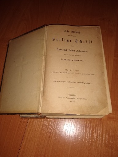 Zdjęcie oferty: Heilige Schrift Martin Luther  1897 Dresden