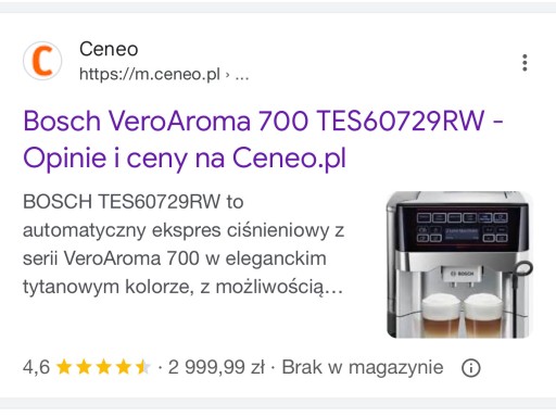 Zdjęcie oferty: Ekspres do kawy Bosch Vero Aroma 700 19 bar 