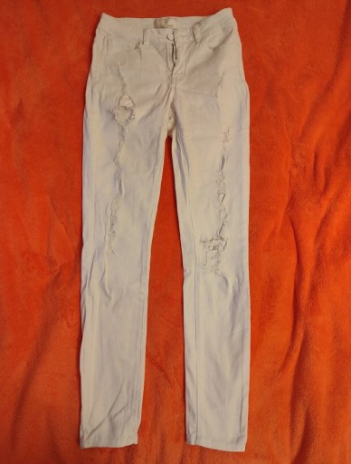 Zdjęcie oferty: Spodnie damskie jeansy białe dżinsy skinny m 38